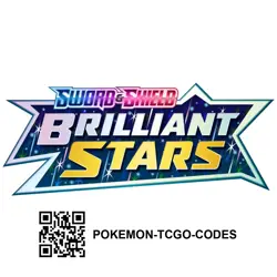 6x Pokemon TCG Online Code Cards - 6 Brilliant Stars Pack Code : Fast E-Delivery - Image 1