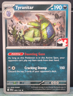 Tyranitar 095/159 Prize Pack Journey Together Pokemon Near Mint Card Game TCG - Image 1