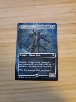 MTG English BORDERLESS Magic Card N/M GRAND ABOLISHER from Commander Masters - Image 1