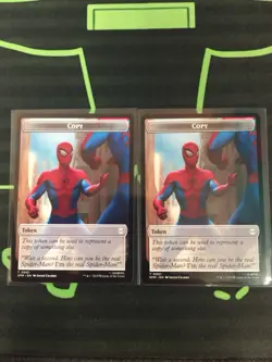 MTG Magic The Gathering Copy Token X2 SPM Spider-Man Meme - Image 1
