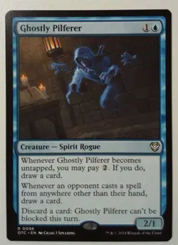 Ghostly Pilferer *Rare* Magic MtG x1 OTC Commander Outlaws - Image 1