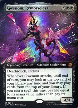 Gwenom, Remorseless (Extended Art) Foil M Marvel's Spider-Man 256 NM - Image 1