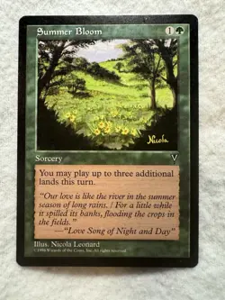 MTG - Summer Bloom - Visions - MP - Free Shipping! - Image 1