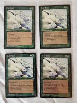 Played Pale Bears Ice Age Mtg Magic the Gathering - Image 1
