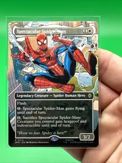 Spectacular Spider-Man (Borderless) Marvel's Spider-Man MTG Regular Rare NM! - Image 3