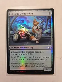 Chrome Companion (Foil) - Edge of Eternities - MP - Common - Creature - MTG - Image 1