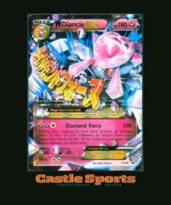 2015 TCG Pokemon #XY44 M Diancie EX Holo Black Star Promo Jumbo Oversized MP - Image 1