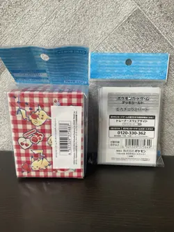Pokemon Center Pikachu & Heart Deck Box & Sleeves Set Cherubi Cherrim Japan 2024 - Image 2