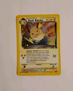 Pokemon Dark Raichu HOLO 83/82 Team Rocket Excellent!! - Image 2