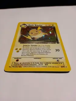 Pokemon Dark Raichu HOLO 83/82 Team Rocket Excellent!! - Image 3