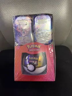 Sam's Club Three Pack Pokemon, Palafin Maushold Tins Sealed Paldean Fates_ - Image 1