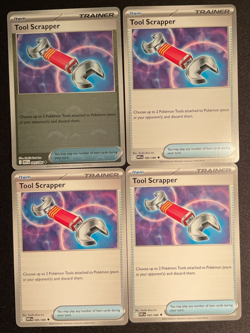 Pokemon TCG - 4x Tool Scrapper 085/086 (1x Poke Ball Pattern, 3x Regular) - Image 1
