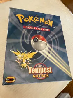 Pokemon sealed tempest gift box sealed vintage deck & 3 booster packs see scans - Image 1