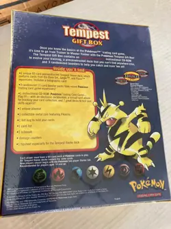 Pokemon sealed tempest gift box sealed vintage deck & 3 booster packs see scans - Image 2