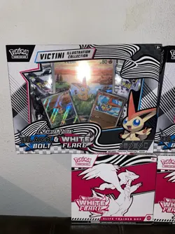 Pokemon TCG Scarlet & Violet White Flare ETB x2 Factory Sealed+ Victini x2 - Image 2