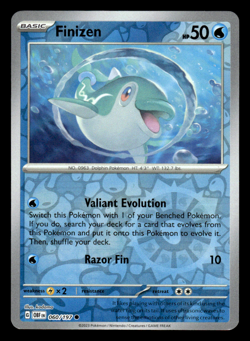 Reverse Holo Finizen 060/197 Common Obsidian Flames Pokemon NM - Image 1