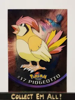 Pokemon Topps 1st Print Holo Foil Pidgeotto #17 (Blue Logo First Printing) NM - Image 5