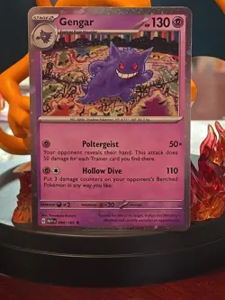 Pokemon Gengar 094/165 Sv: Scarlet & Violet 151 PROMO COSMO HOLO SWIRL NEAR MINT - Image 2