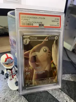 PSA 10 Furret Pokemon Journey Together English Illustration Rare #168 Gem Mint - Image 1