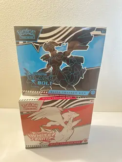Pokemon Black Bolt & White Flare DUAL SET, ELITE TRAINER BOX ETB, NEW SEALED - Image 1
