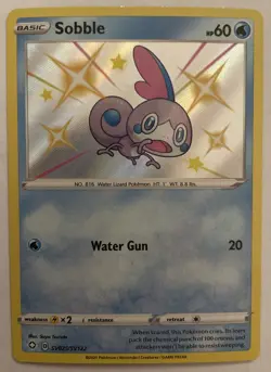 Pokemon TCG Sobble Shining Fates SV025/SV122 Holo Shiny Holo Rare - Image 1