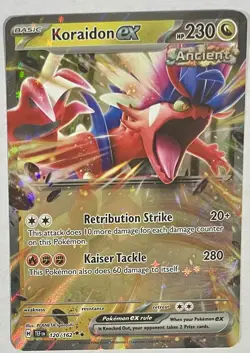 Pokemon TCG Koraidon ex 120/162 Double Rare Temporal Forces Near Mint Condition - Image 1