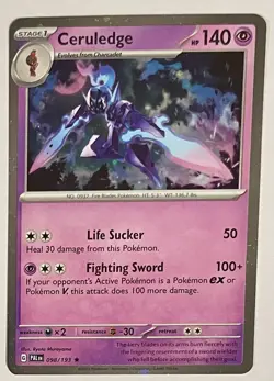 Ceruledge 98/193 Pokemon TCG Foil Near Mint Condition Armarouge Ex Premium Box - Image 1