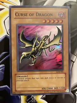 Curse of Dragon LOB-066 The Legend of Blue Eyes White Dragon - Super Rare - NM - Image 1