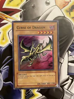 Curse of Dragon LOB-066 The Legend of Blue Eyes White Dragon - Super Rare - NM - Image 2
