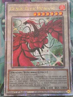Yugioh 1x Black Rose Dragon QCR Quarter Century Secret Rare RA04-EN057 1st Ed NM - Image 1