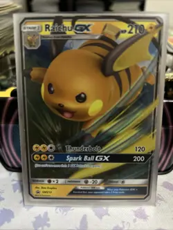 Pokemon Card Raichu GX SM213 Black Star Promo Holo Foil Rare NM - Image 1