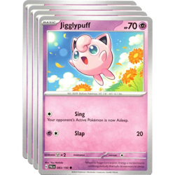 JIGGLYPUFF 083/193 PALDEA EVOLVED POKEMON 4 CARD PLAYSET - Image 1
