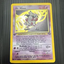 Mr Mine Fossil 6/64 1st Edition Holo Pokemon Card WOTC - Image 1