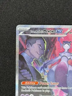 Team Rocket's Mewtwo ex 231/182 SIR Destined Rivals Pokemon Card TCG - Image 4