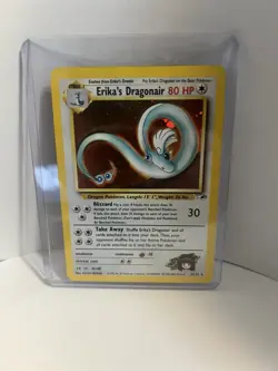 Erika's Dragonair 4/132 Holo Gym Heroes Pokemon Vintage Pokemon Card LP - Image 1