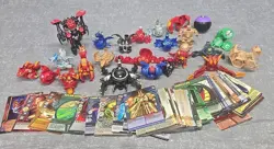 Bakugan Lot Sega X26 W/ Cards Pyrus Haos Darkus Battle Brawlers - Image 1