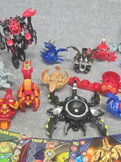 Bakugan Lot Sega X26 W/ Cards Pyrus Haos Darkus Battle Brawlers - Image 4