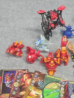 Bakugan Lot Sega X26 W/ Cards Pyrus Haos Darkus Battle Brawlers - Image 5