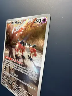 Pokemon TCG Scarlet & Violet 151 Mr. Mime Illustration Rare Holo Card 179/165 - Image 4