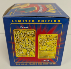 Limited Edition 23k Gold-Plated Pokemon Trading Card from Burger King Charizard - Image 4