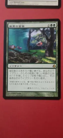 Japanese MTG Scapeshift Green Morningtide MOR Magic The Gathering Card - Image 1