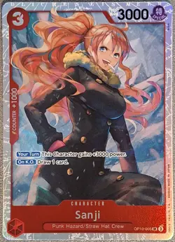 Carte One Piece Card Game Sanji OP10-005 SR Anglais - Image 1