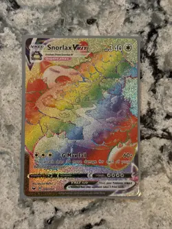 Snorlax VMAX Sword & Shield 206/202 Holo Secret Rare ~Pack Fresh~ Pokemon Card - Image 1