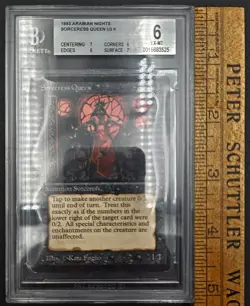 MTG Sorceress Queen Arabian Nights 1994 Magic The Gathering - Image 3