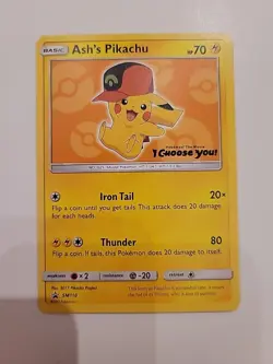 2017 Pokemon TCG - Sun & Moon Promo Ash's Pikachu Lot - SM 109 110 111 112 113 - Image 4
