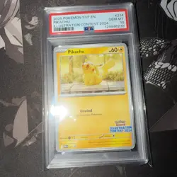 Pokemon Scarlet & Violet Promos #214 Pikachu Illustration Contest PSA 10 - Image 1