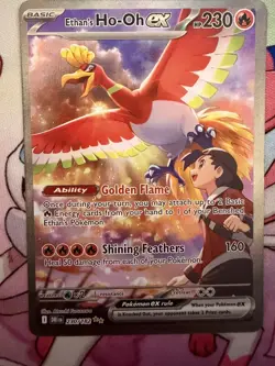 Ethan’s Ho-Oh ex 230/182 Destined Rivals Pokemon SIR Special Illustration Rare - Image 1