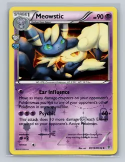 Meowstic Uncommon Holo Generations: Radiant Collection RC15/RC32 NM Pokemon TCG - Image 1