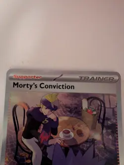 Pokemon Morty's Conviction Special Illustration Rare Temporal Forces 211/162 - Image 3