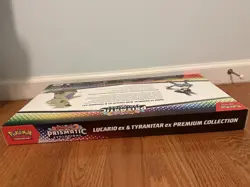 Pokemon TCG Prismatic Evolutions Lucario Ex + Tyranitar Ex Premium Collection - Image 4
